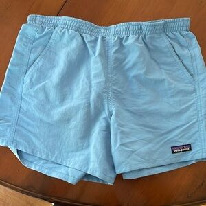 Light blue Patagonia Medium shorts with 6” inseam.  Worn twice.  No flaws.